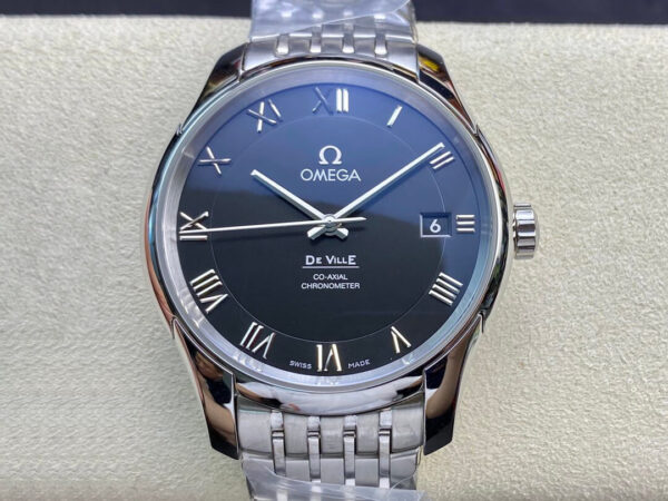 Omega De Ville 431.10.41.21.01.001 VS Factory Hot Replica Watches Black Dial - Hot Replica Watches