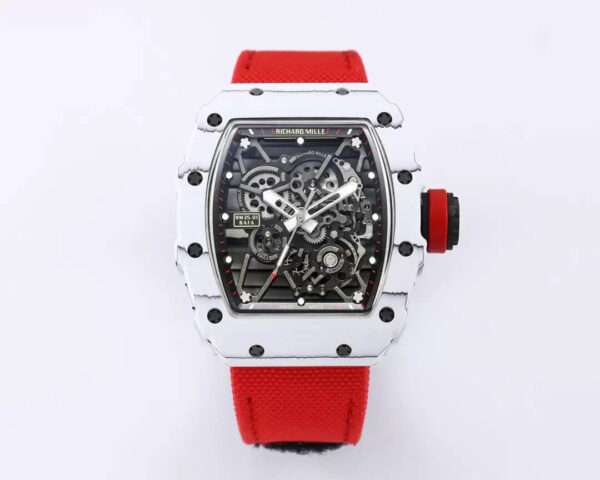 Richard Mille RM35-01 BBR Factory Hot Replica Watches Red Strap - Hot Replica Watches