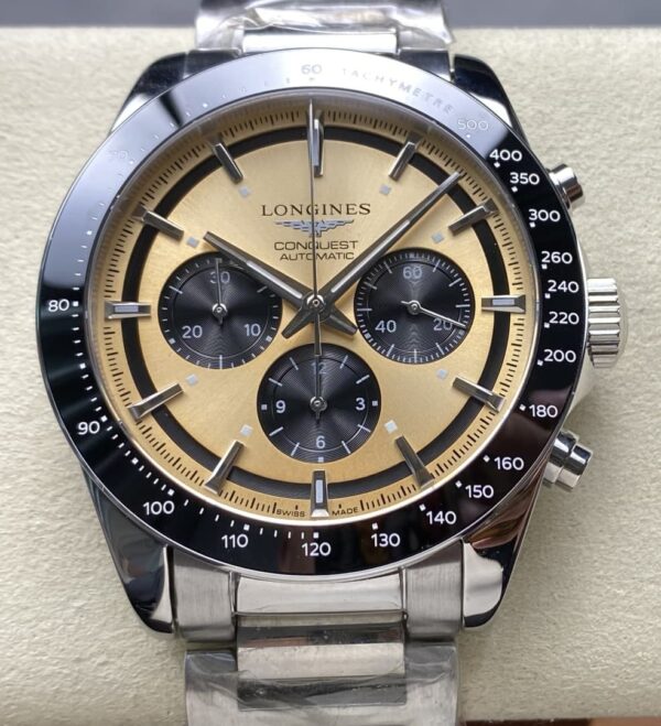 Longines sports Concas L3.835.4.32.6 Hot Replica Watches Ceramic bezel- Hot Replica Watches
