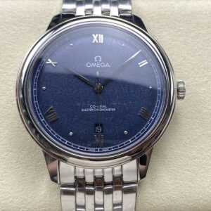 Omega De Ville 434.10.40.20.03.001 KZ factory Hot Replica Watches Dark blue dial - Hot Replica Watches