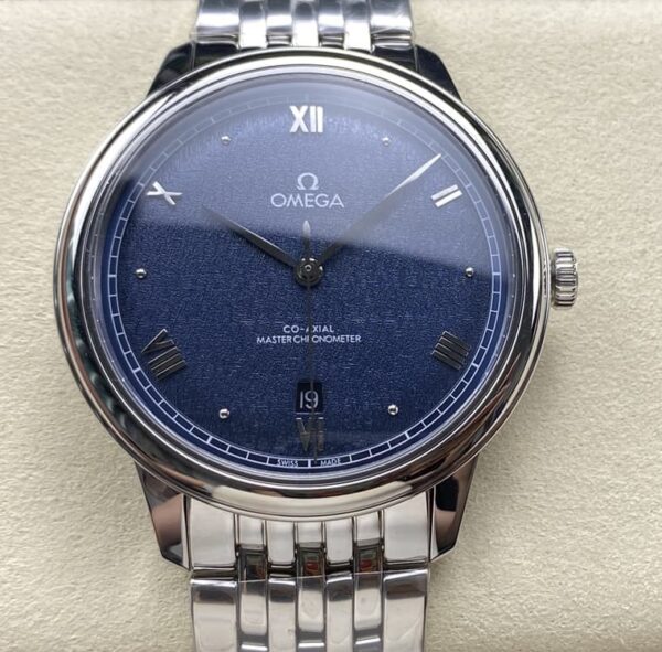 Omega De Ville 434.10.40.20.03.001 KZ factory Hot Replica Watches Dark blue dial - Hot Replica Watches