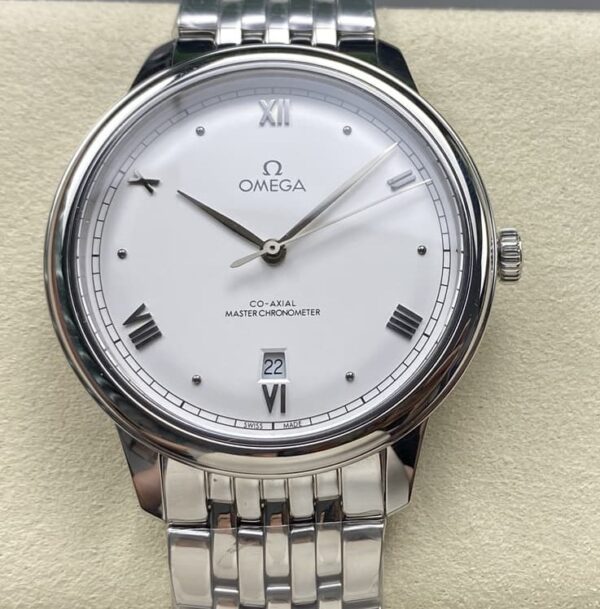 Omega De Ville 434.10.40.20.02.001 KZ factory Hot Replica Watches Silver dial - Hot Replica Watches